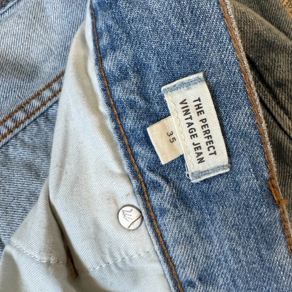 Madewell Perfect Vintage Jeans Light Wash Size 35 - Picture 6 of 6